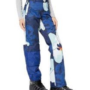The North Face Blue White Floral Ski Pants